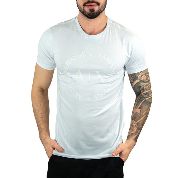 Camiseta AX Logo Branca