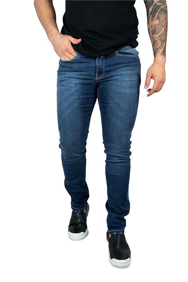 Calça Jeans Anbass Skinny Replay Blue