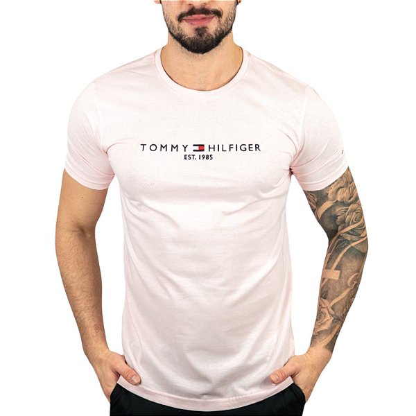 Camiseta Tommy Hilfiger 1985 Rosa