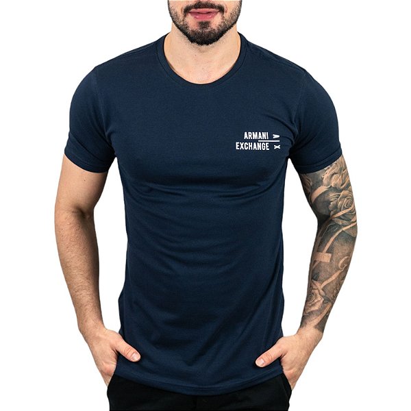 Camiseta AX Title Azul Marinho