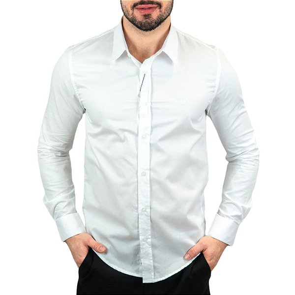 Camisa VersatiOld Custom Slim Fit Branca