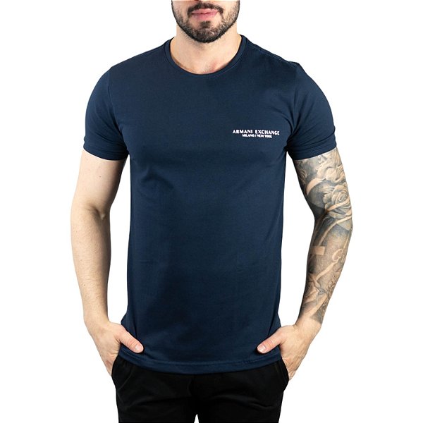 Camiseta AX Milano Azul Marinho