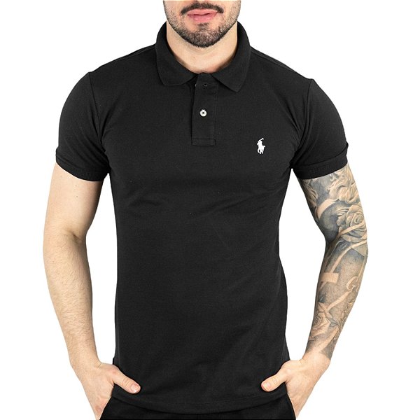 Camisa Polo RL Preta