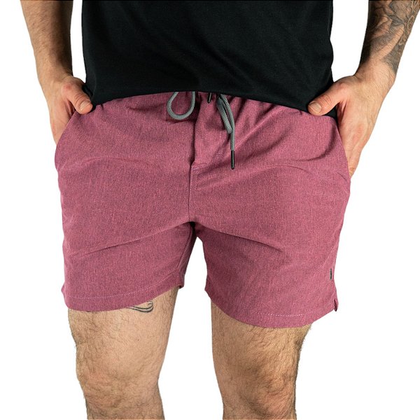 Shorts Red Feather Rosa