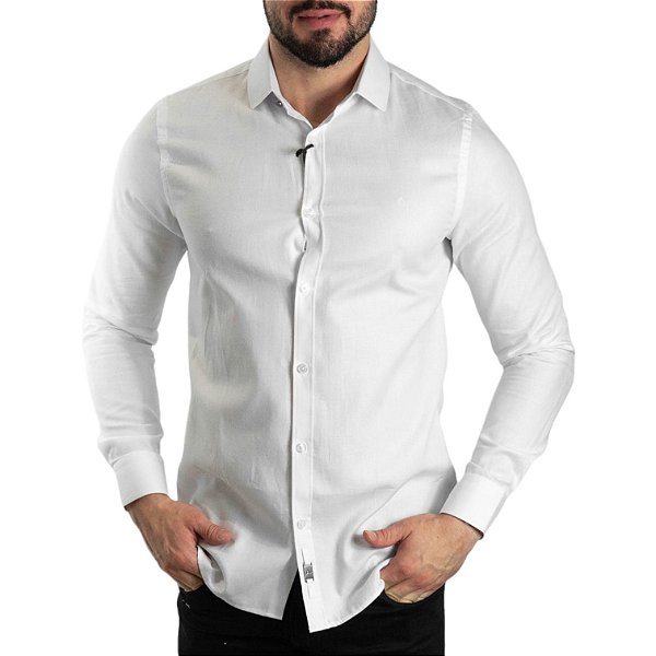 Camisa Aramis Icon Custom Slim Fit Branca