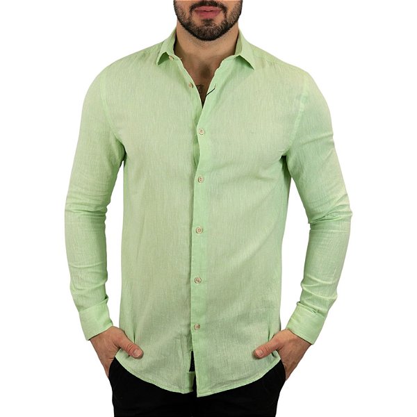 Camisa Aramis Linho Custom Fit Verde