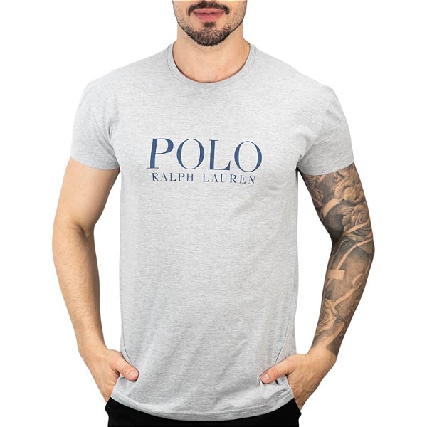 Camiseta Polo RL Cinza