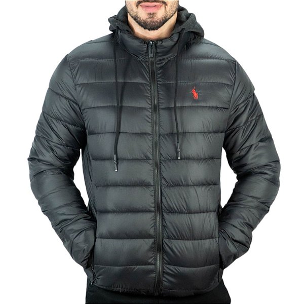 Jaqueta Puffer Matelassê R.L Preto - Mod Store