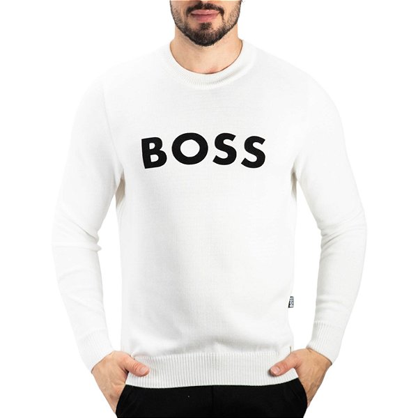 Suéter Boss Branco |OUTLET360 - Outlet360 | Moda Masculina