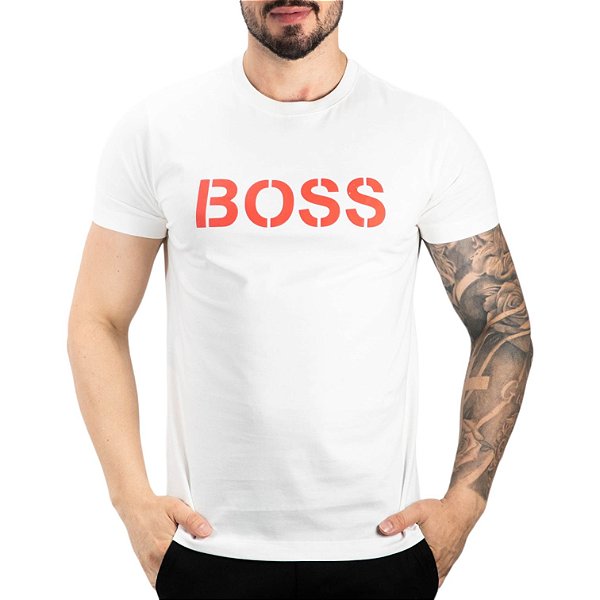 Camiseta Boss Big Logo Branca