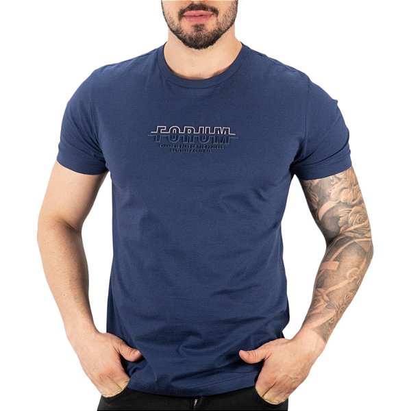 Camiseta Forum Azul Marinho Process - Outlet360 | Moda Masculina