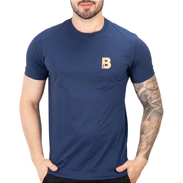 Camiseta Boss B Azul Marinho