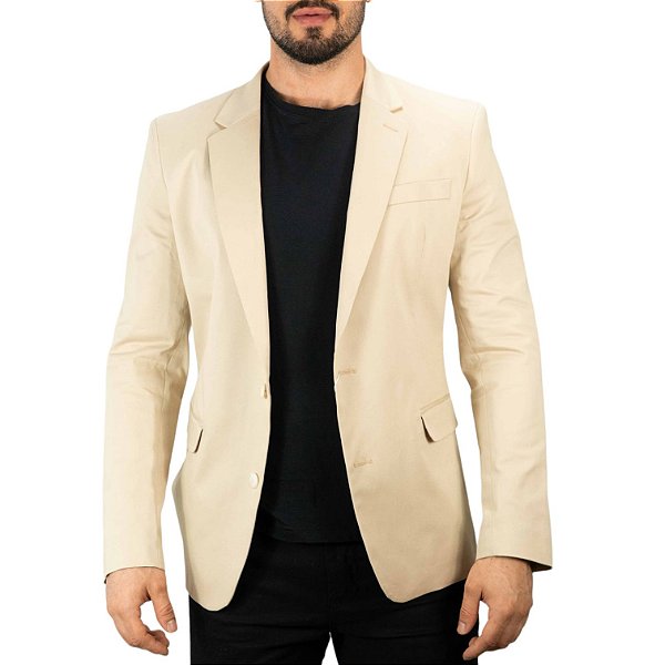 Blazer Calvin Klein Slim Bege