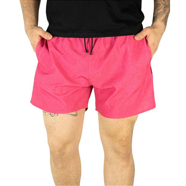 Shorts Beach Reserva Textura Rosa