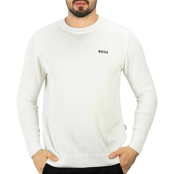 Suéter Tricot Boss Off White