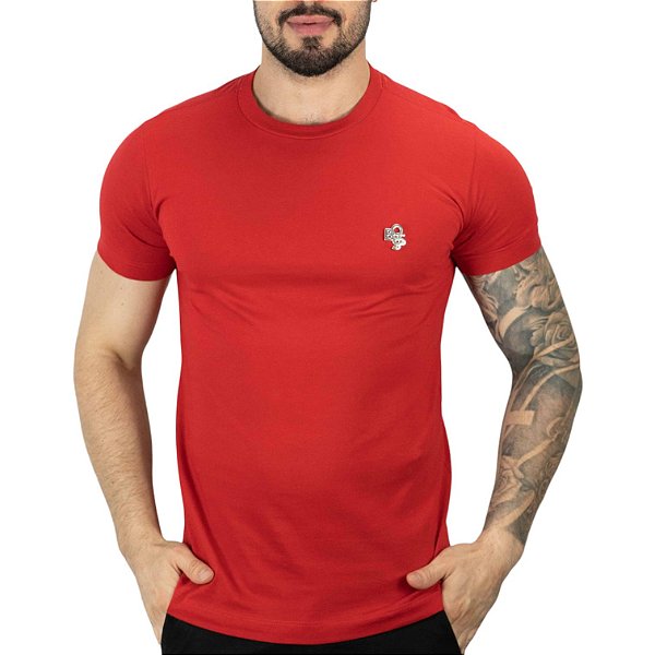 Camiseta Boss Brooch Vermelha