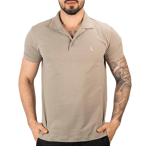 Camisa Polo Reserva Friso Bege