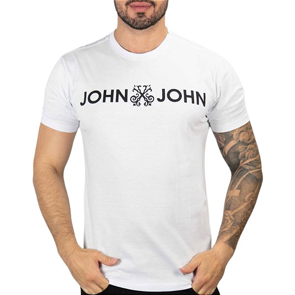 Camiseta John John Logo Branco