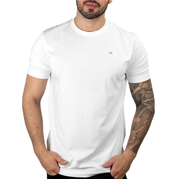 Camiseta Diesel T-Just-Microdiv Branca