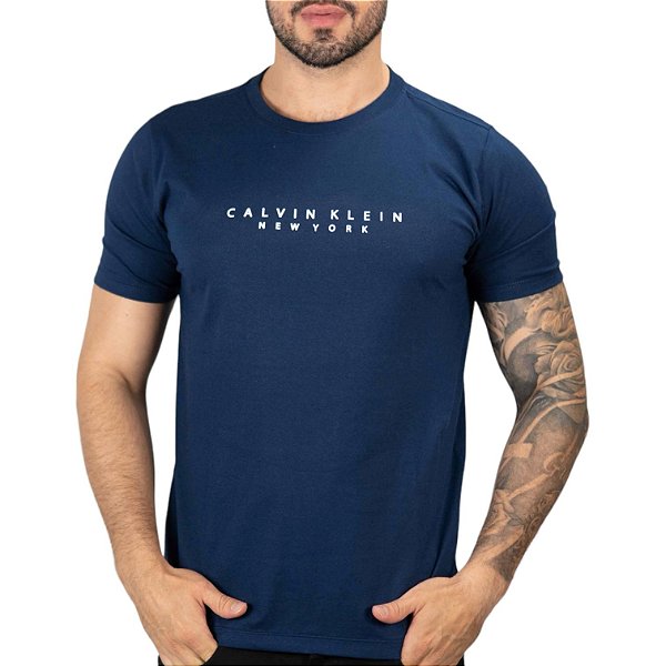 Camiseta Calvin Klein Marinho Básica