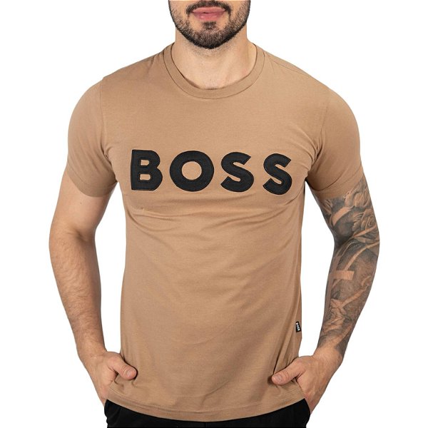 Camiseta Boss Patch Logo Whisky