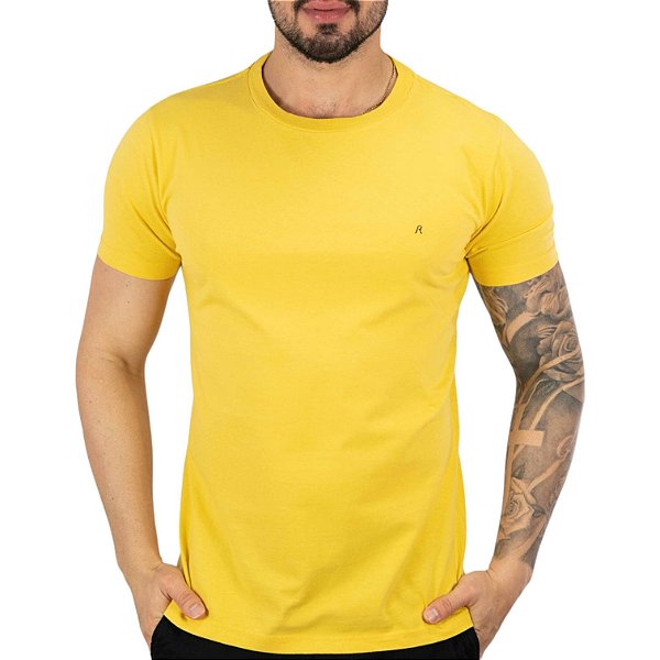 Camiseta Replay Básica Amarela