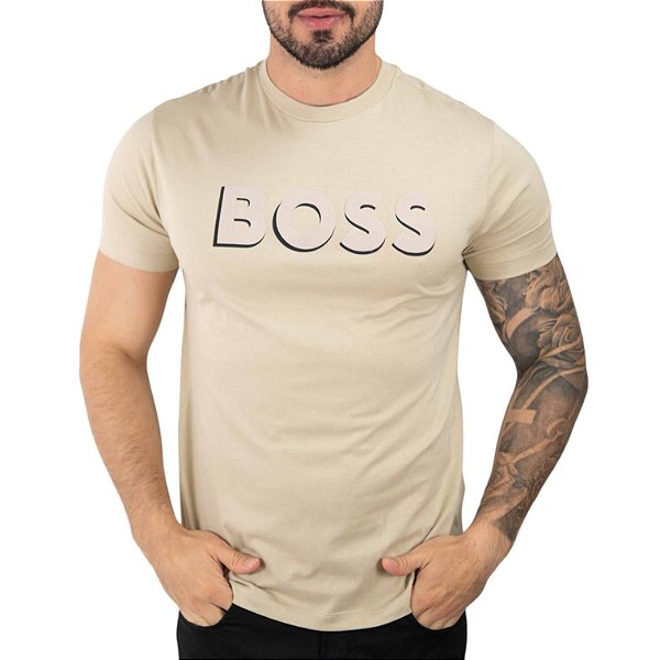 Camiseta Boss Shadow Bege