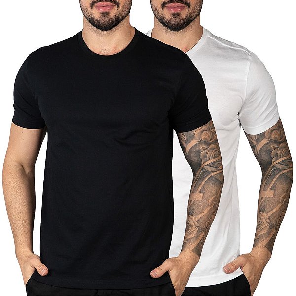 Pack 2 Camiseta Calvin Klein Preta e Branca