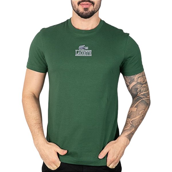 Camiseta Lacoste Algodão Verde