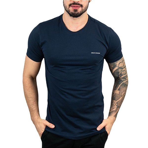 Camiseta AX Azul Marinho