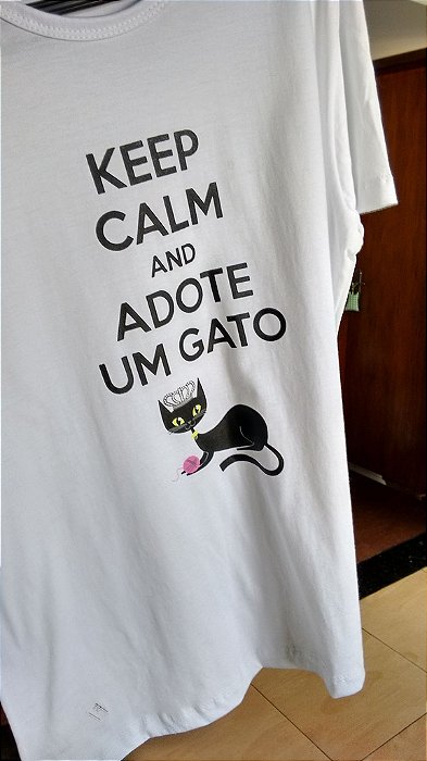 Keep Calm e Adote um Gato - Tradicional