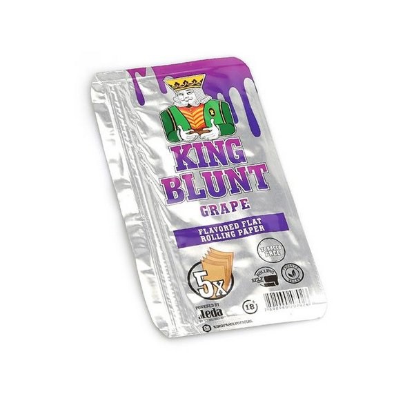 Blunt King Uva (Sem Tabaco) - Pacote com 5