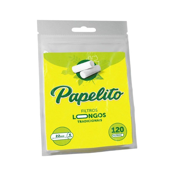 Filtro para Cigarro Papelito Longo 22mm (Pacote com 120)