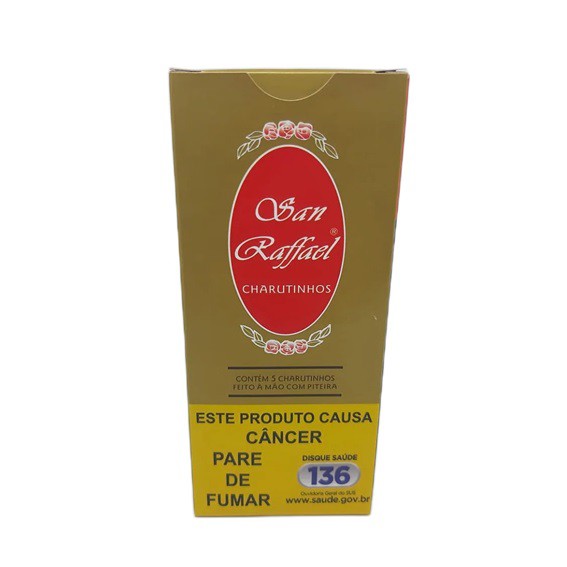 Cigarrilha San Raffael Tradicional com Piteira - 5 Unidades