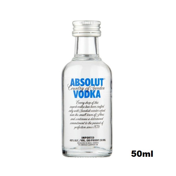 Miniatura Vodka Absolut 50ml