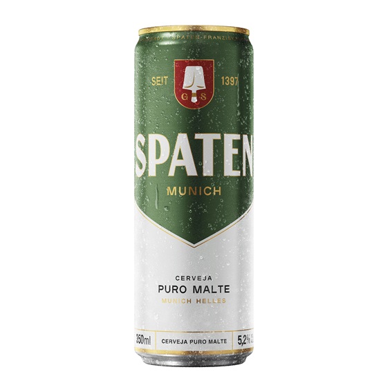Cerveja Spaten Puro Malte Lata 350ml (Un.)