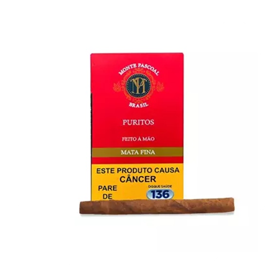 Charuto Monte Pascoal 10 Puritos - Petaca com 10