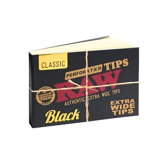 Piteira de Papel RAW Black Extra Wide Tips (Perfurada)