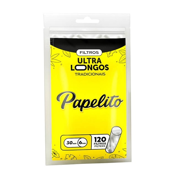 Filtro para Cigarro Papelito Ultra Longo 30mm (Pacote com 120)