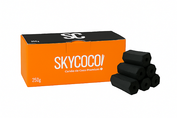 Carvão Para Narguile Hexagonal Skycoco - 250g