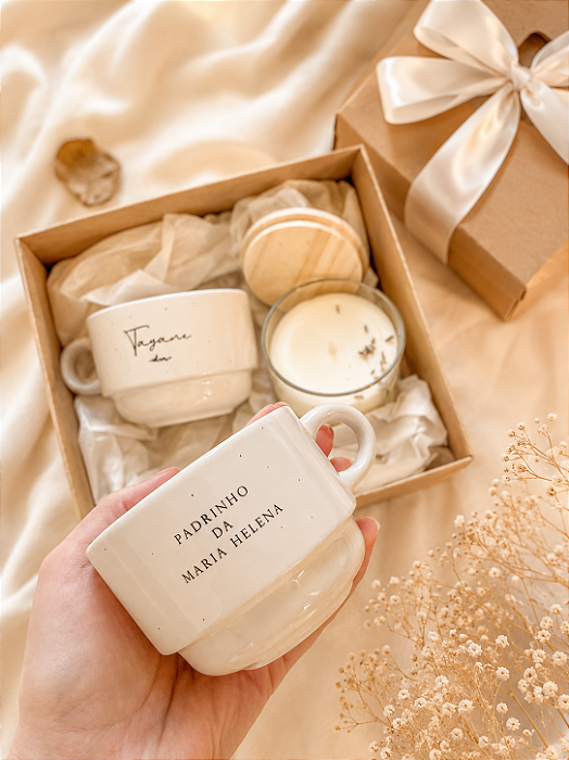 Presente delicado para os padrinhos do batismo
