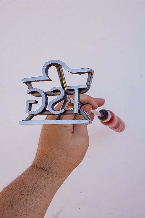 Marcador de Gado em Aço Inox 304 - Convencional  - até 4 letras