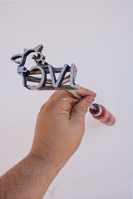 Marcador de Gado em Aço Inox 304 - CONVENCIONAL  - ATE 3 LETRAS