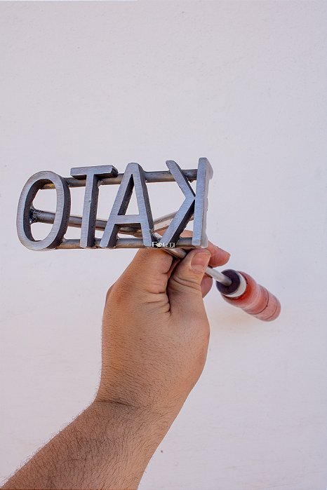 Marcador de Gado em Aço Inox 304 - SIMPLES  - ATÉ 4 LETRAS