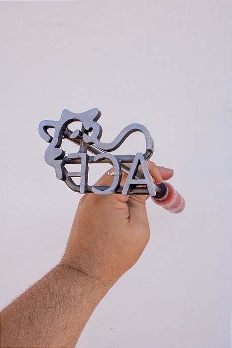 Marcador de Gado em Aço Inox 304 - CONVENCIONAL  - ATE 3 LETRAS