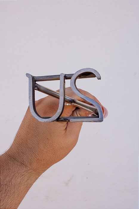 Marcador de Gado em Aço Inox 304 - SIMPLES  - ATE 4 LETRAS