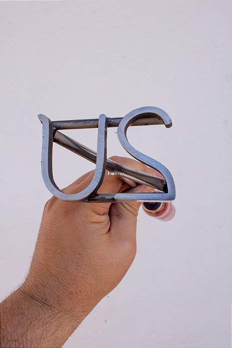 Marcador de Gado em Aço Inox 304 - SIMPLES  - ATE 4 LETRAS