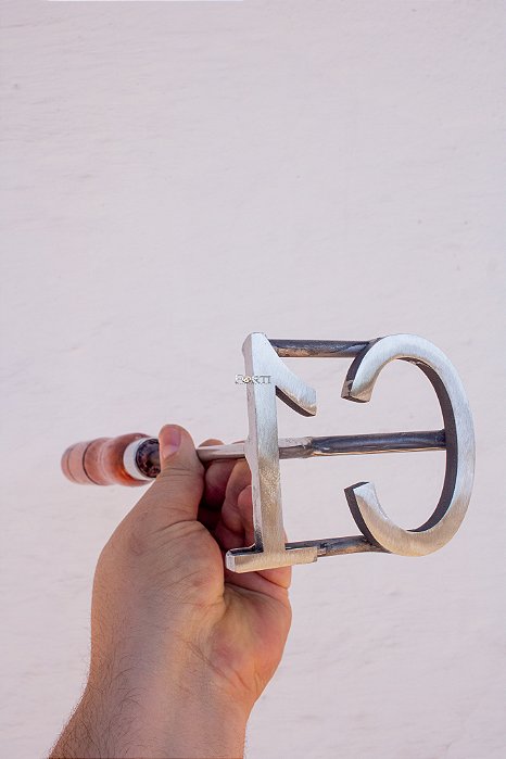 Marcador de Gado em Aço Inox 304 - SIMPLES  - ATE 4 LETRAS