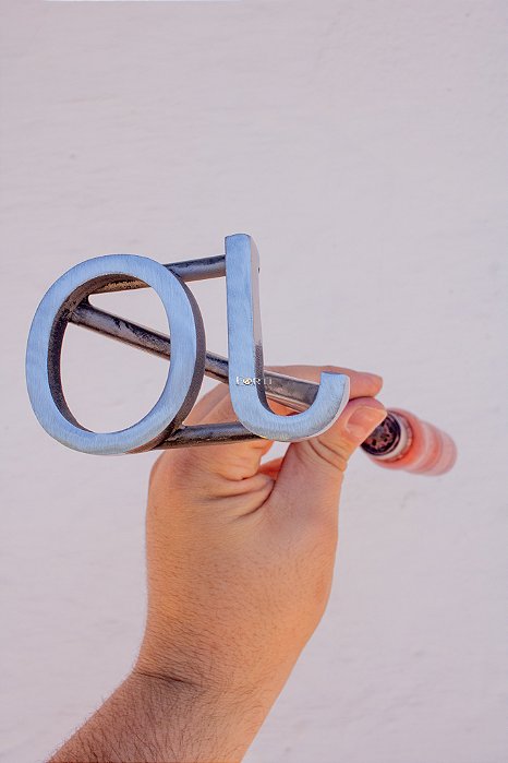 Marcador de Gado em Aço Inox 304 - SIMPLES  - ATE 4 LETRAS