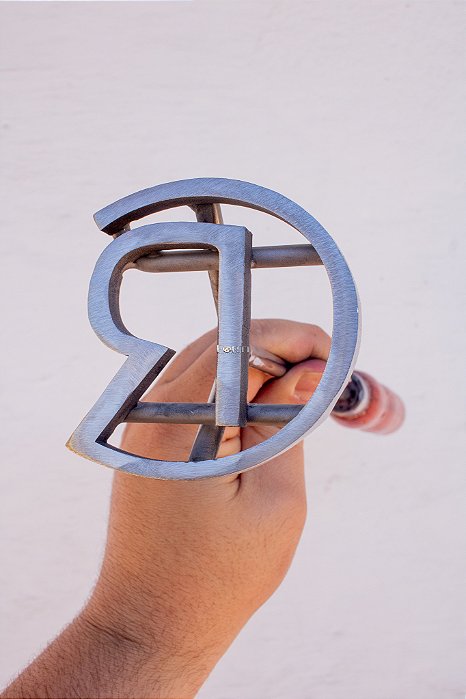 Marcador de Gado em Aço Inox 304 - SIMPLES  - ATE 4 LETRAS